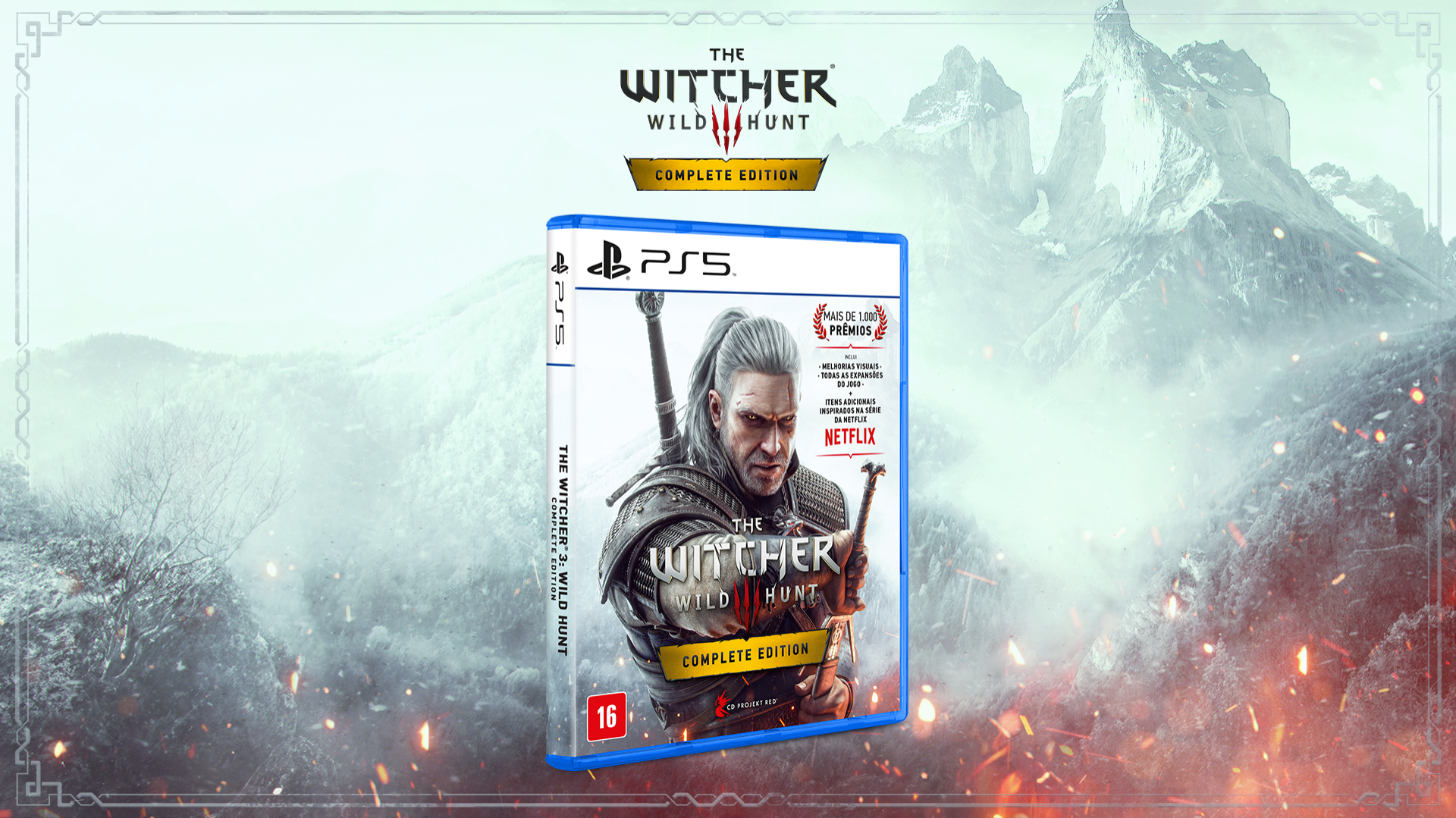A versão física de The Witcher 3 para a nova geração está chegando às lojas locais!