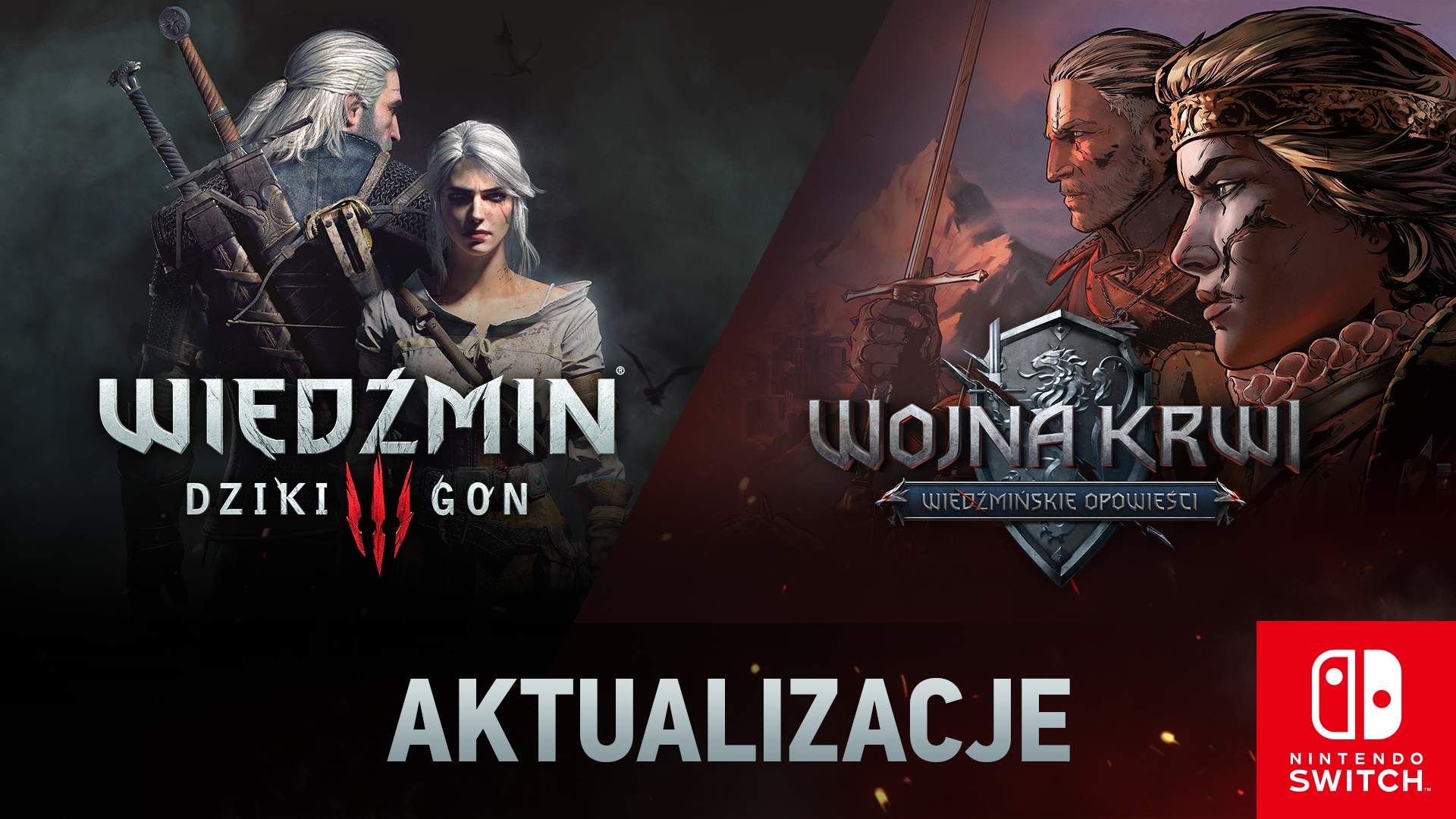 Aktualizacje dla Wiedźmina 3 i Wojny Krwi na Nintendo Switch.