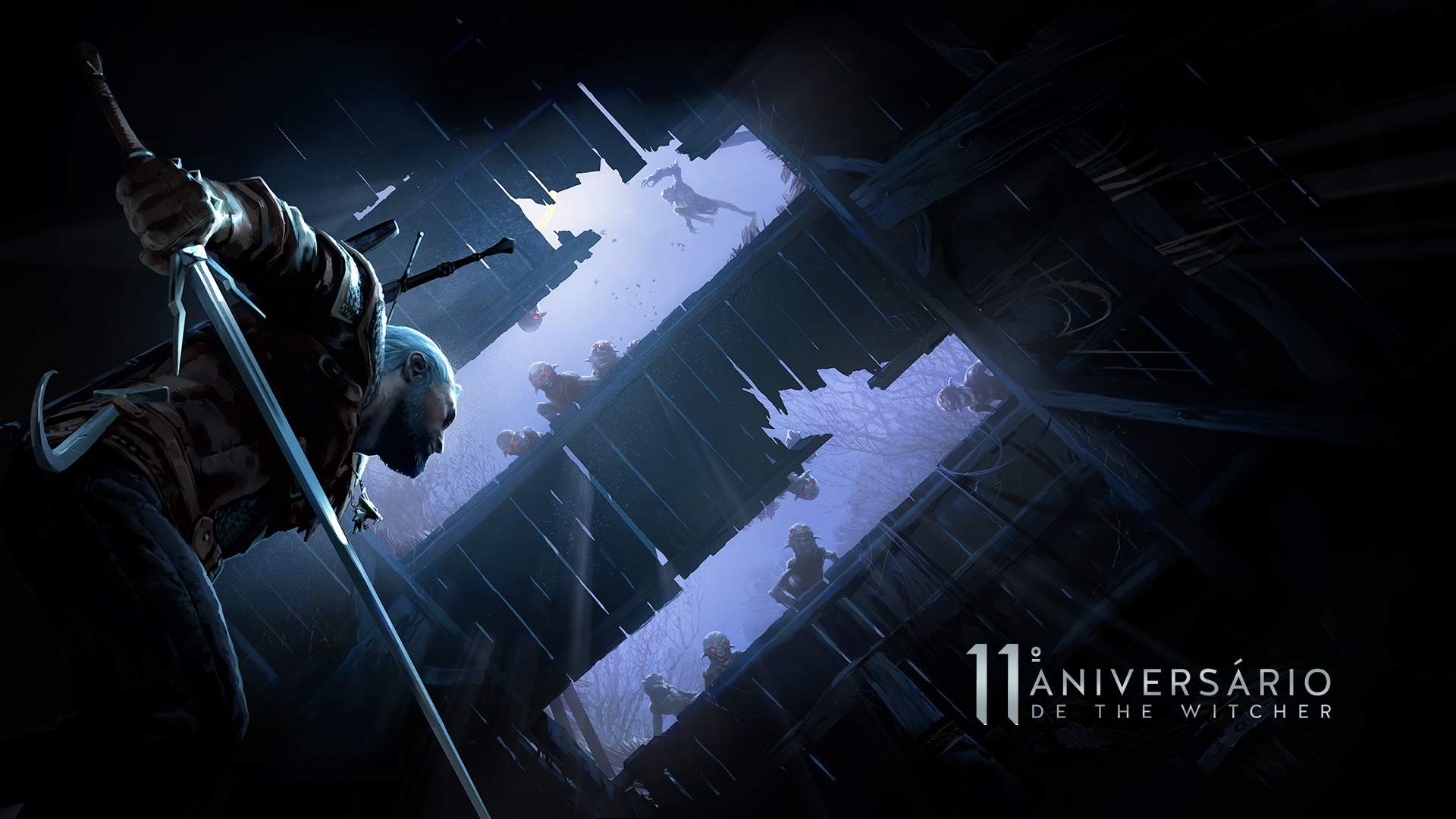 Wallpapers em comemoração ao 11º aniversário de The Witcher!