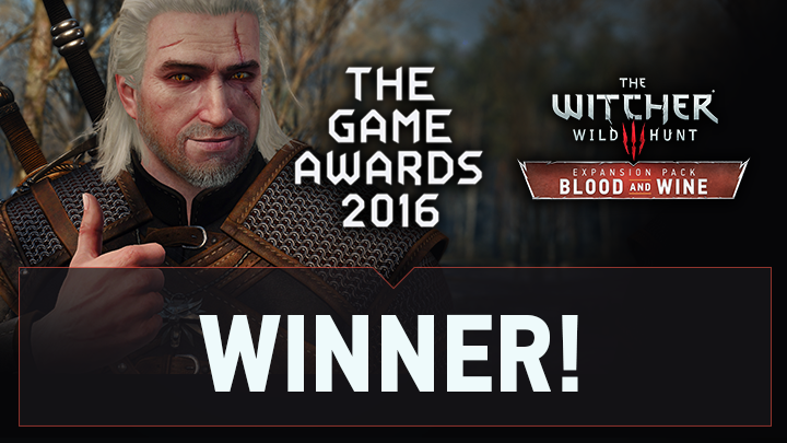 The Witcher 3: Wild Hunt -- Blood and Wine named Best RPG during The Game Awards 2016