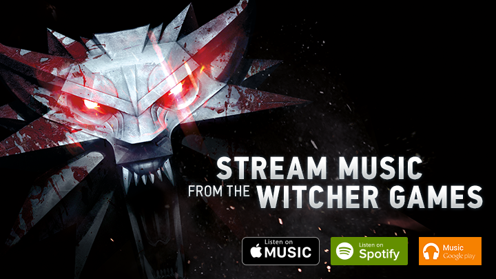 Music from The Witcher series of games available soon on Spotify, Apple Music, and Google Play Music!