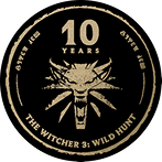 The Witcher 10th anniversary badge